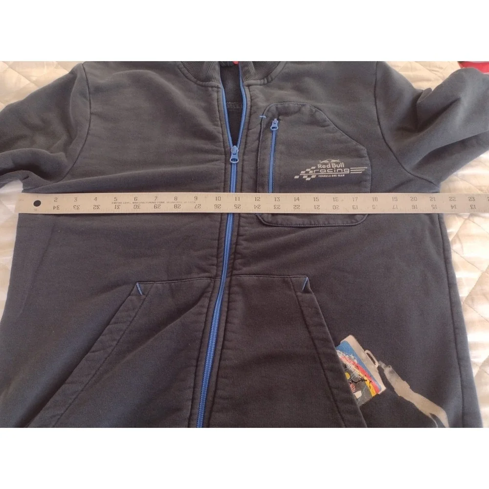 Red Bull Racing Puma Sweatshirt Jacket Full Zip Mens Sz M Blue Formula 1 F1